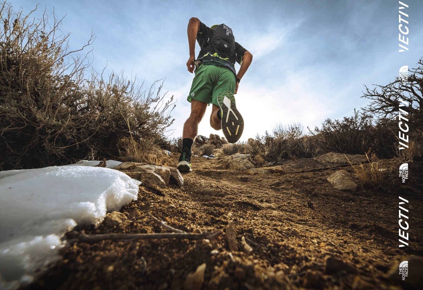 Trail run in the new VECTIV™ 2.0 footwear technology from The North Face. 
