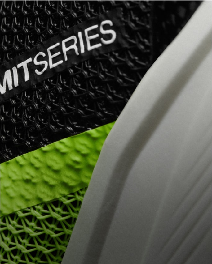 A close-up view of the lightweight foam used in the midsole. 