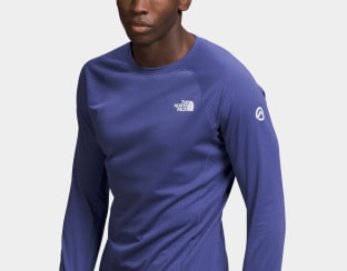 A person wearing The North Face base layer.