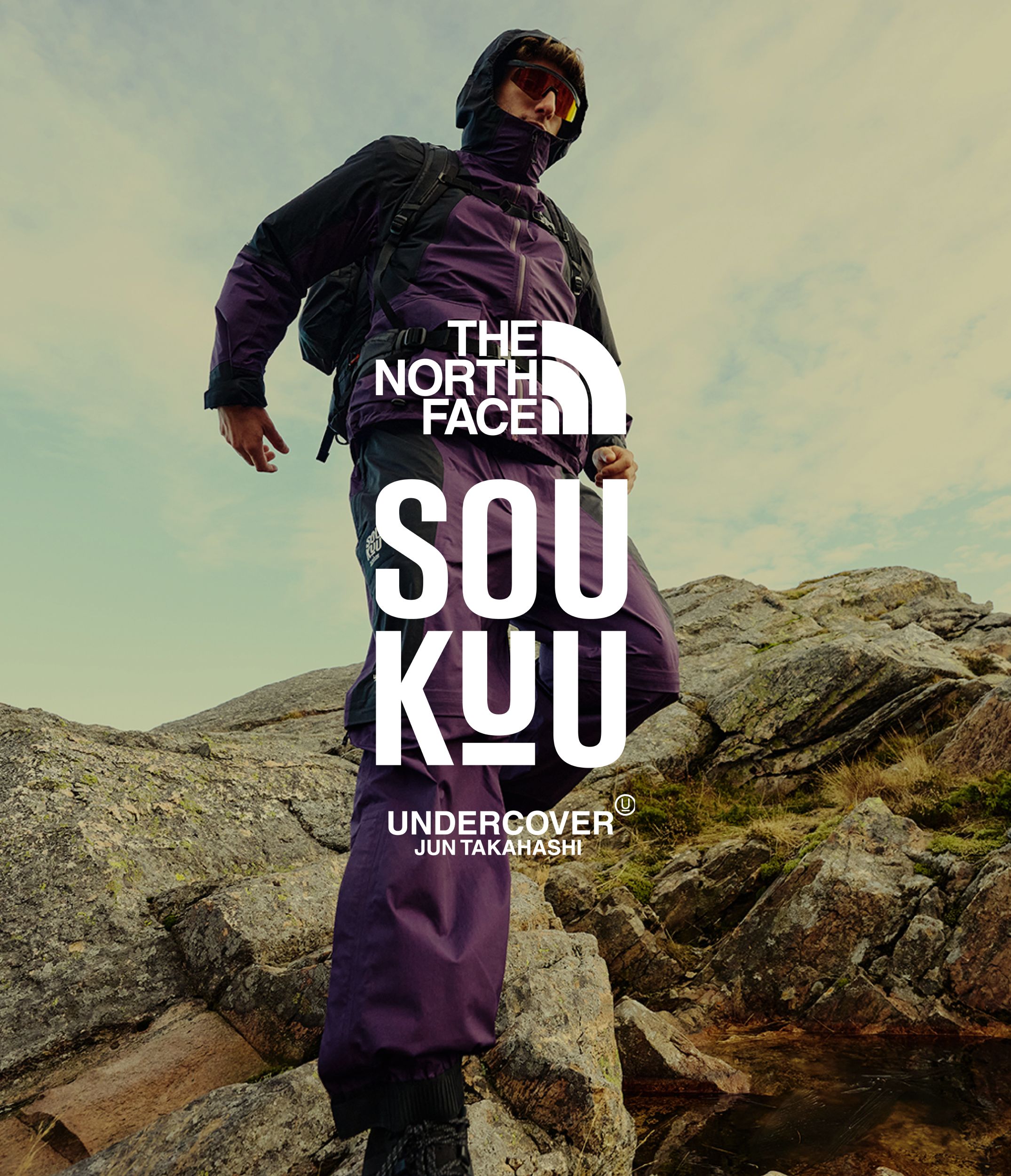 The North Face Explorer Filippo Zanobi wearing pieces from the SOUKUU collection.