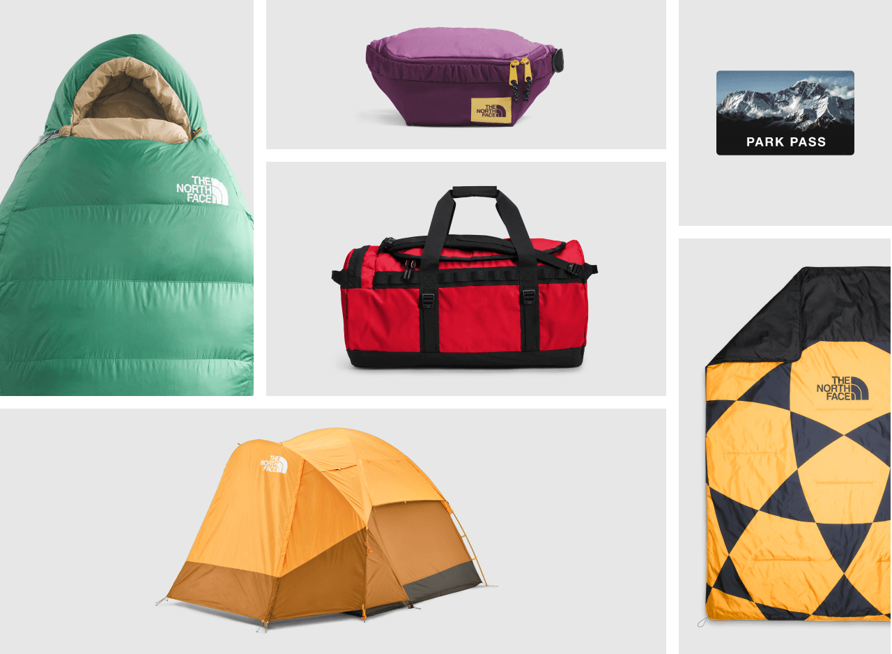 A grid of images showcasing the variety of gear featured in the Member Week Sweepstakes prize pack.