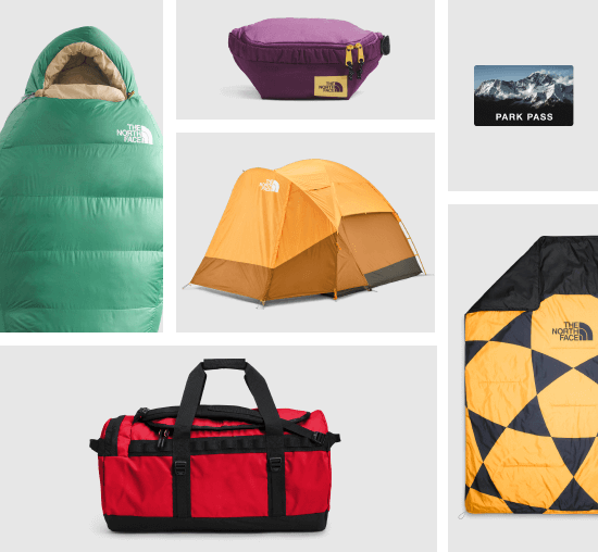 A grid of images showcasing the variety of gear featured in the Member Week Sweepstakes prize pack.